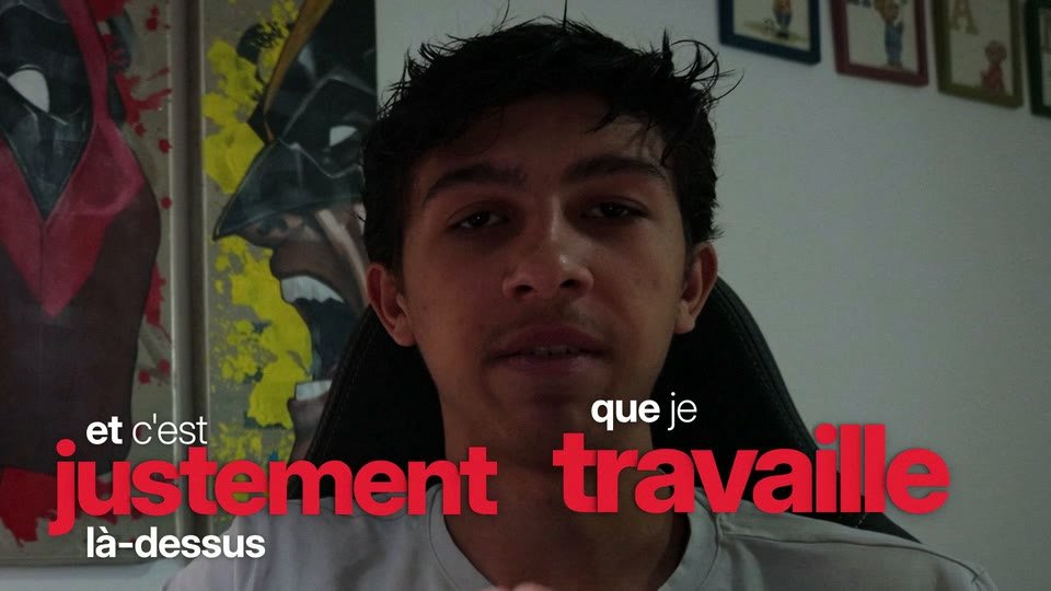 Le même passage dans la vidéo livrée, en cadre serré